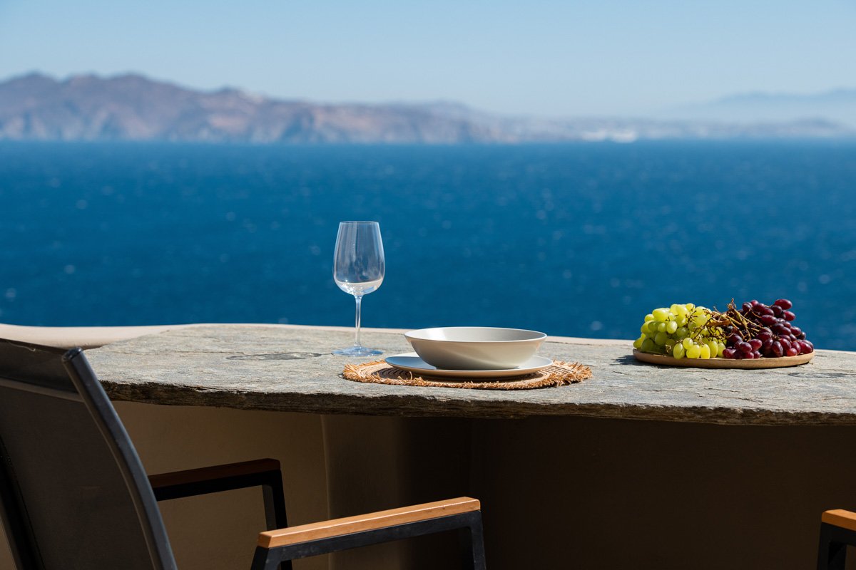 The view from the balcony - Grapes