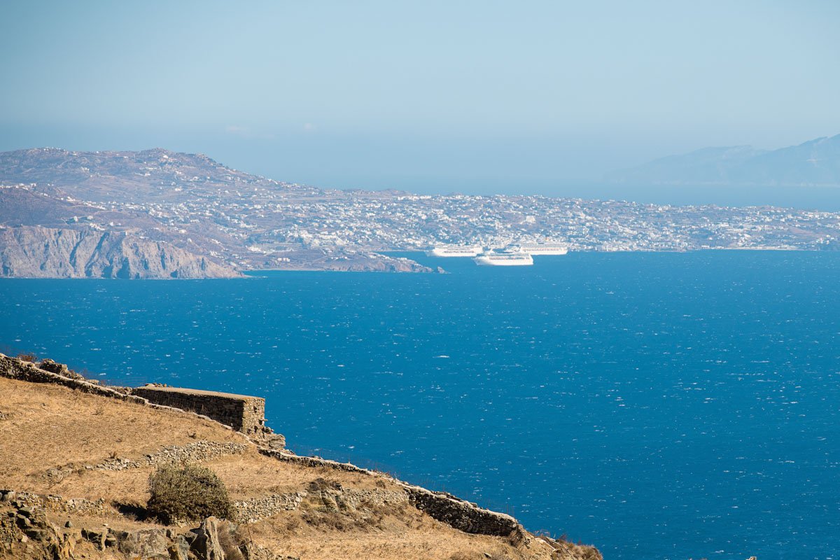 The view from the balcony Town